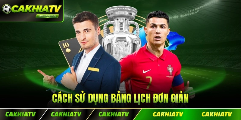 Cách sử dụng bảng lịch đơn giản